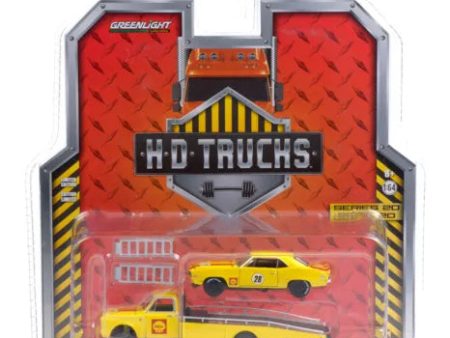 Greenlight H.D. Trucks SHELL 1967 Chevrolet C-30 Ramp Truck & 1967 Chevrolet Camaro For Cheap