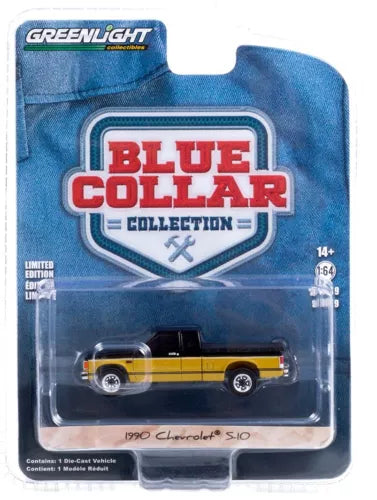 GreenLight Blue Collar Collection Black & Yellow 1990 Chevrolet S-10 Pickup on Sale