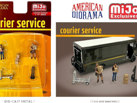 1 64 American Diorama 6 pc. Courier Service Set - MiJo exclusive on Sale