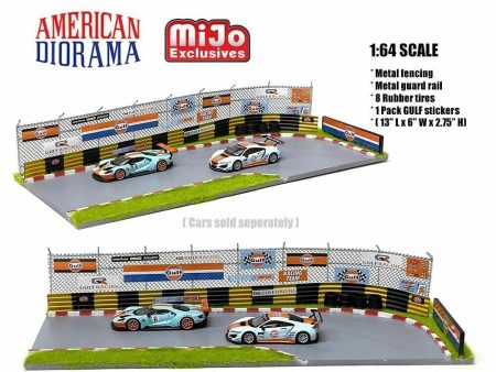 American Diorama 1 64 GULF Race Track Diorama MIJO EXCLUSIVE Sale