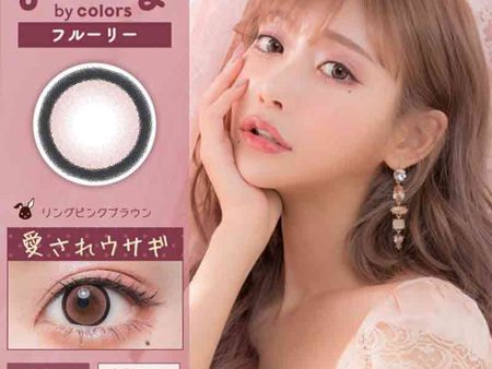 colors Flurry Daily Disposable Beloved Rabbit Ring Pink Brown Color Contact Lenses Hot on Sale