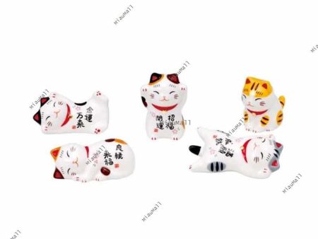 Yakushigama Lucky Cat Chopstick Holders Cheap