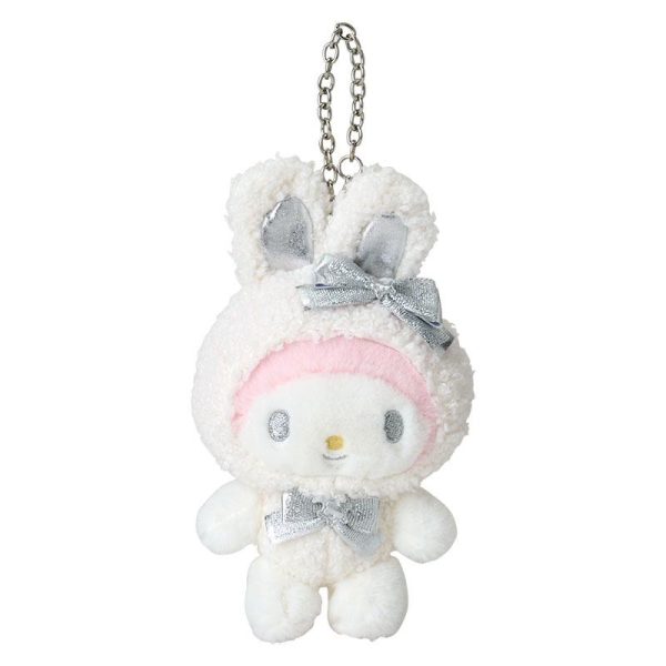 Sanrio Fuwafuwa Snow Rabbit Design Series Plush Keychain Hot on Sale