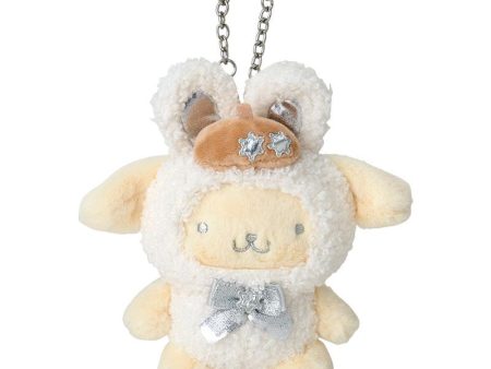 Sanrio Fuwafuwa Snow Rabbit Design Series Plush Keychain Hot on Sale