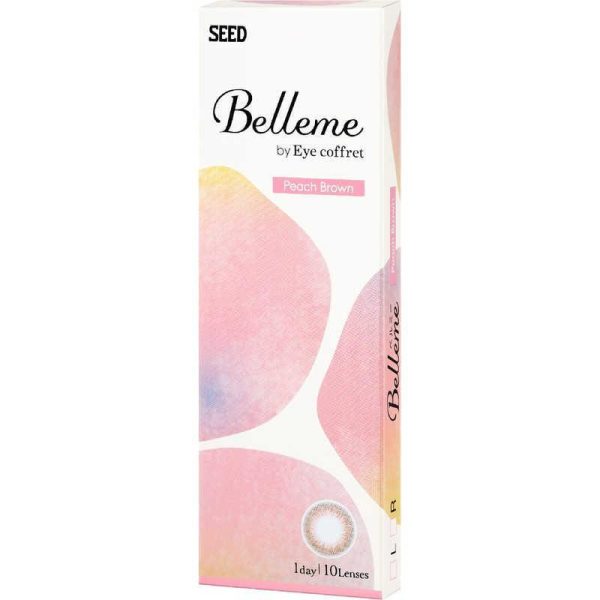 SEED Belleme Peach Brown Daily Disposable Color Contact Lenses Supply