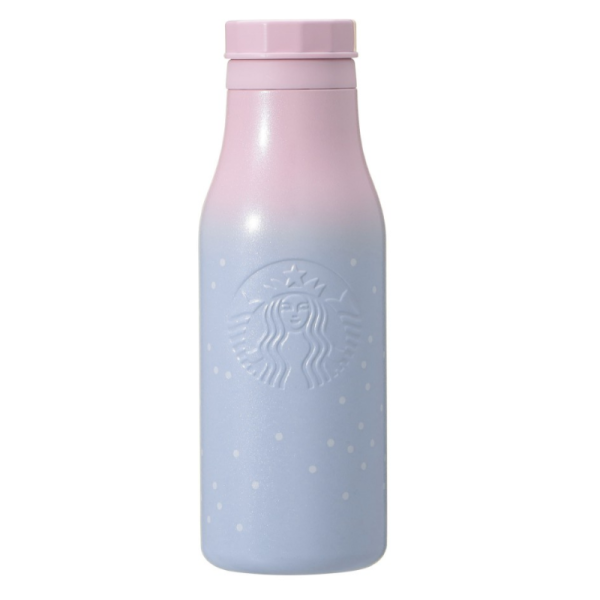 Starbucks Blue-Pink Gradient Stainless Steel Logo Bottle Discount