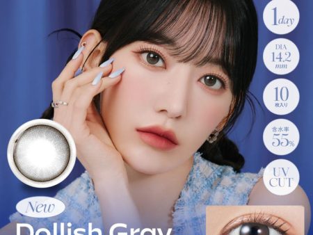 MOLAK Monthly Disposable Dollish Gray 14.2 mm Diameter Color Contact Lenses 2 pcs Cheap