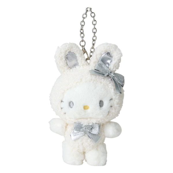 Sanrio Fuwafuwa Snow Rabbit Design Series Plush Keychain Hot on Sale