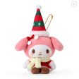 Sanrio Christmas Santa Hat Plush Keychain on Sale