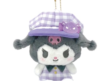 Sanrio Gingham Casquette Kuromi Plush Keychain Online Hot Sale