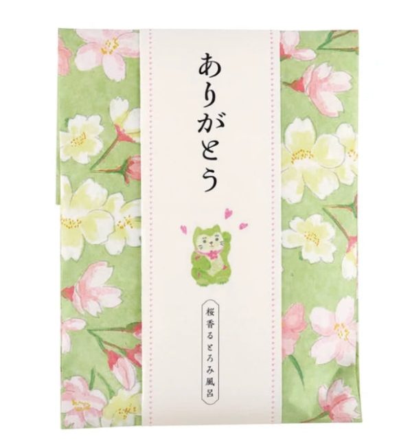 Beauwell Days in Bloom Thank You Lucky Cat Sakura Bath Salts Supply