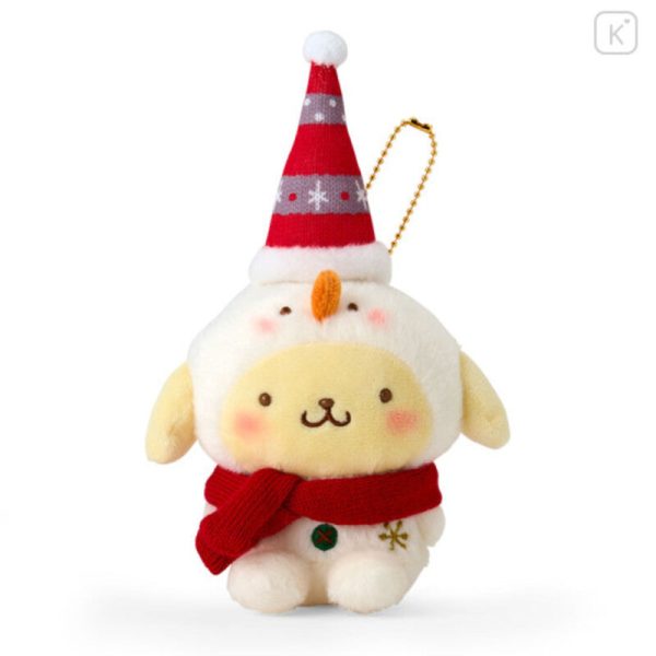 Sanrio Christmas Santa Hat Plush Keychain on Sale