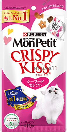 MONPETIT Crispy Kiss Seafood Select Cat Treats 6 g x 24 pcs Cheap