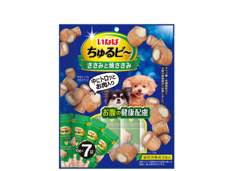 Inaba Churubi Dog Treats (Plain and Grilled Chicken Flavor) on Sale