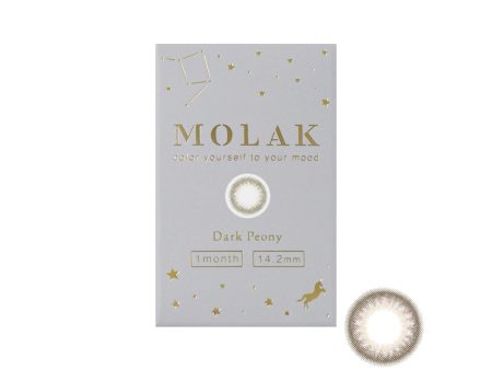 MOLAK Monthly Disposable 14.2 mm Dark Peony Color Contact Lenses 2 pcs Online Hot Sale