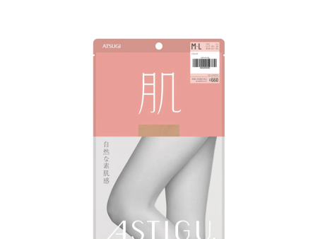 Atsugi ASTIGU Hada Sheer Beige Stockings (Medium to Large) For Discount