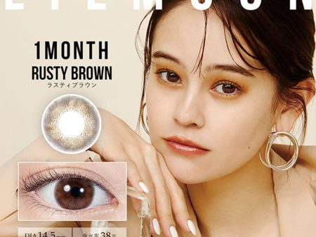 pia LILMOON 1month Rusty Brown 14.5mm diameter 1 piece Online now