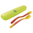 Richell 2 Spoon Feeding Set with Case For Sale