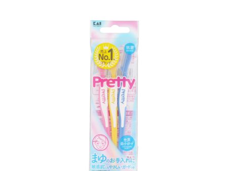 KAI Pretty Eyebrow Razors L 3-pcs Fashion