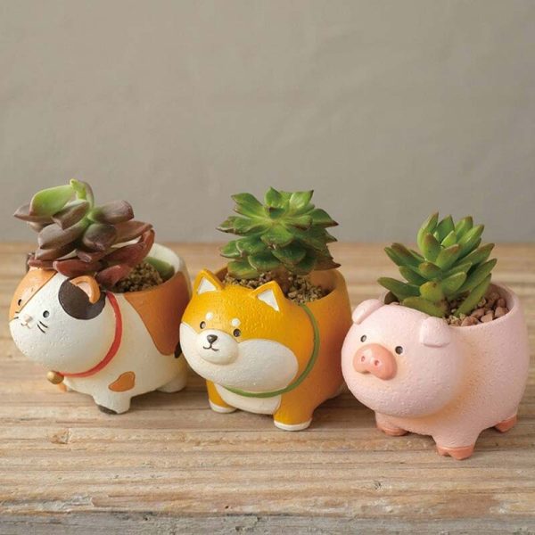 KEI Little Resin Pot (Hedgehog) For Cheap