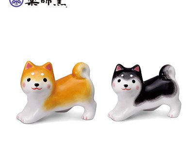 Yakushigama Wanko Biyori Shiba Inu Chopstick Holder (Bowing) Supply