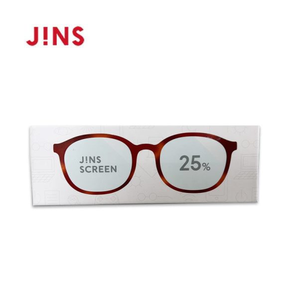 JINS SCREEN 25% CUT Blue Light Blocking Glasses (Boston Brown) Cheap