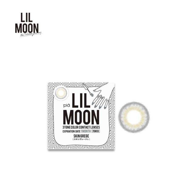 pia LILMOON Monthly Disposable Skin Greige 14.5 mm Diameter Color Contact Lenses 1 set Online Sale