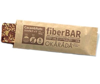 OKARADA Fiber Bar (Cacao & Nuts) For Cheap