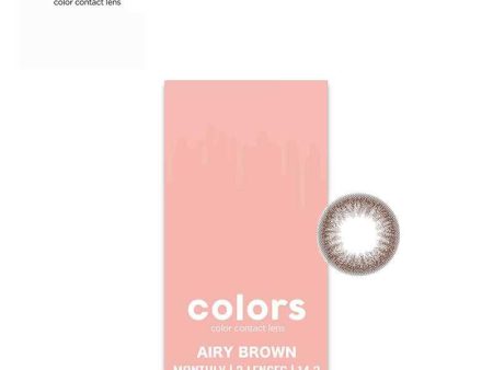 colors Monthly Airy Brown Color Contact Lenses Supply