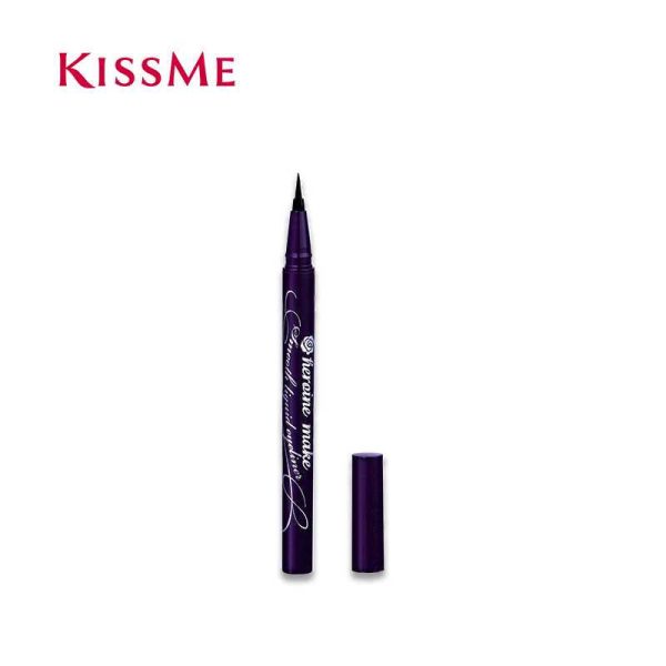 KISSME Heroine Make Smooth Liquid Eyeliner Super Keep 01 Dark Black Hot on Sale