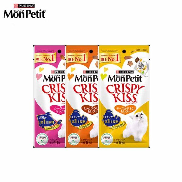 MONPETIT Crispy Kiss Seafood Select Cat Treats 6 g x 24 pcs Cheap