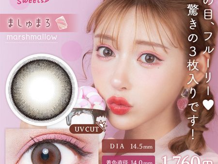 Flurry by Colors Monthly Color Contact Lenses, Marshmallow, 15.0mm Discount