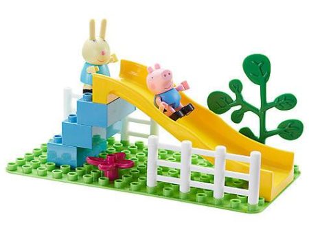 PEPPA PIG - Playground Slide Construction Set (with George and Rebecca) Online Hot Sale