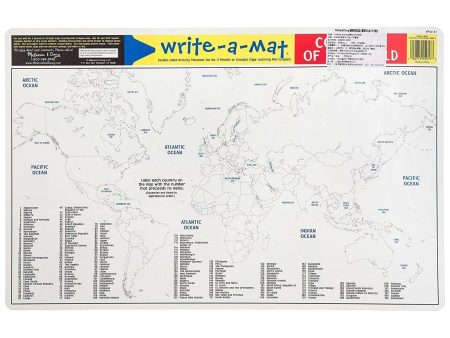 Melissa & Doug Countries of the World Write-A-Mat Discount